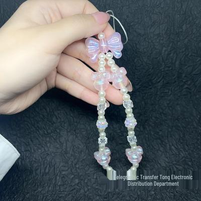 Women's Crystal Bow Versatile Phone Lanyard with Pendant