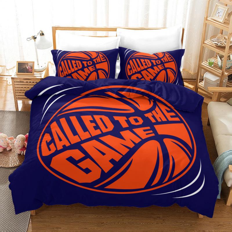 Basketball Comics Three-Piece Bedding Home Textile Quilt Cover Four-Piece Children'S Bedding
