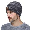 Fashion pullover scarf knitted velvet two-piece scarf men's winter neck protection cold hat classic hat