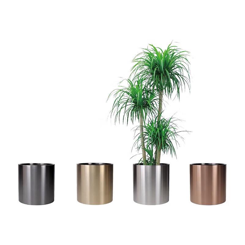 

Brushed Stainless Steel Outdoor Planter