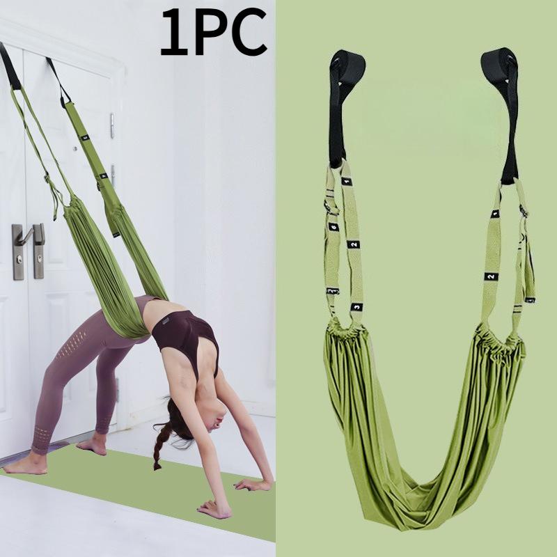 1PC Aerial Yoga Suspender Household Fitness Equipment Yoga Backbend Inverted Tension Rope Hanging Door Yoga Stretch Belt