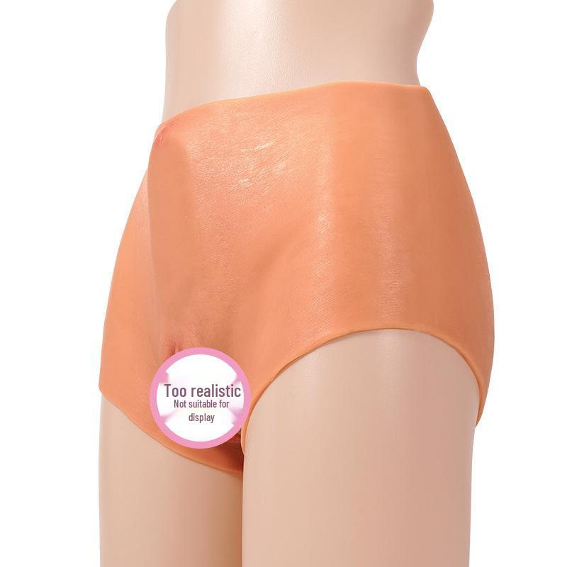 Silicone Wearable Hollow Penis Cross-dressing Leather Underwear for LGBTQ+ Adults