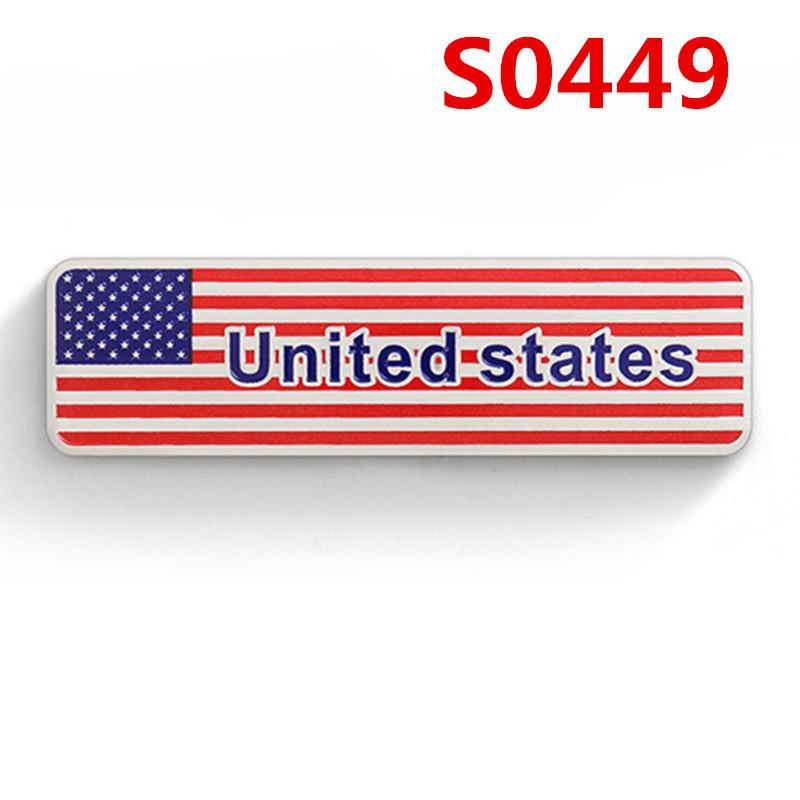 1 Stück Aluminium Auto Styling Auto USA Aufkleber 3D Amerikanische Flagge Abzeichen Emblem Decal Dekoration