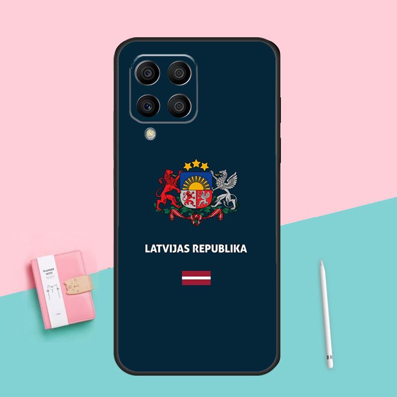 Latvia Flag For Samsung Galaxy M16 M31 M21 M33 M53 M13 M12 M32 M52 M11 M35 M55 M15 M14 M34 M54 M06 Case