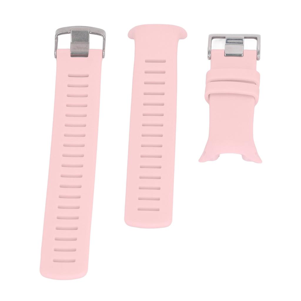 Watch Band Replacement for Suunto D4 D4i Novo Adjustable Soft Silicone Stainless Steel Clasp
