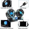 Summer Neck Cooler Fan Dual Head 360° USB Car Fan Adjustable Seat Clip Cooling Fan for Office Home Vehicle Heat Wave Solution