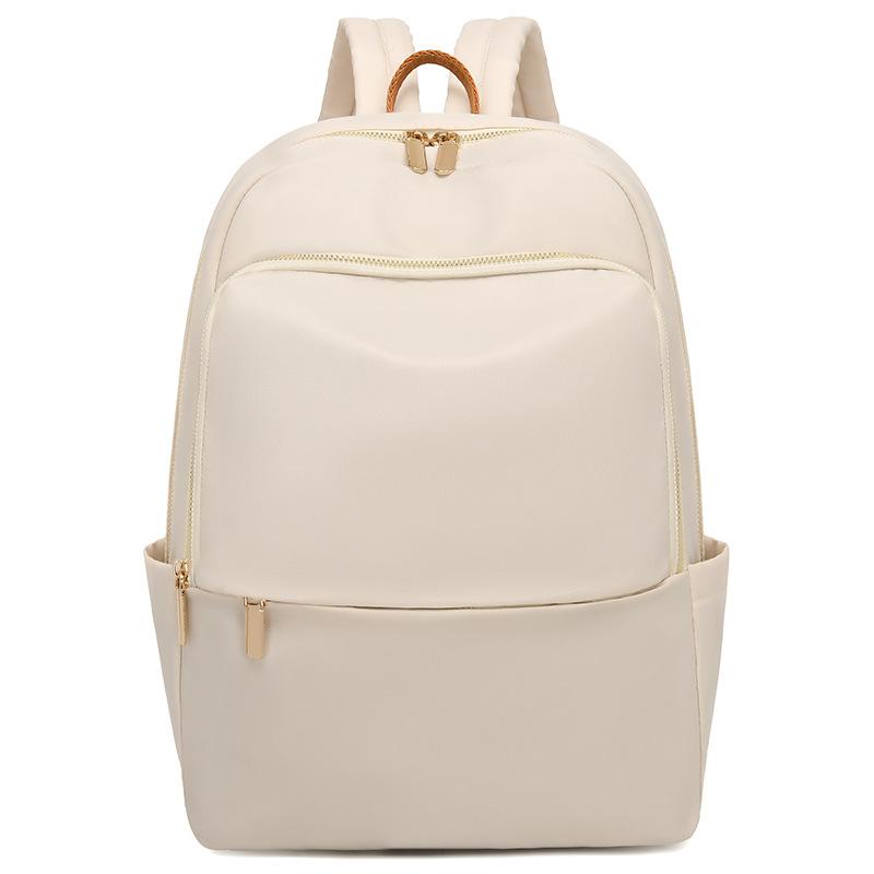 

Commuter Computer Bag Women s Oxford Backpack Large Capacity Student Schoolbag бежевый