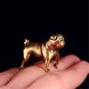 Recyclable Bronze French Rottweiler Sculpture Environmental Aware Desk Decoration Artisanal Gift for Telecommute
