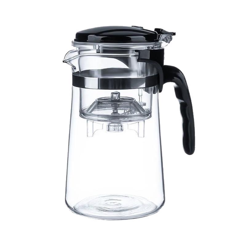 Elegant Crystal Glass Tea Infuser Teapot