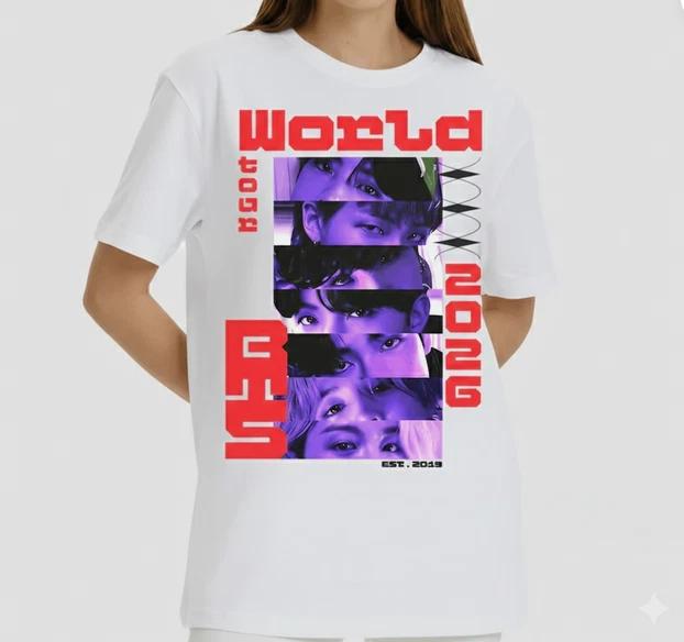 BTS World Tour Music Graphic Shirt 2026 - Unisex Music Lovers - Retro Gift Style M