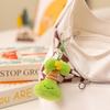 Fruit Tortoise Slippers Shaped Plush Keychain Toy Short Material Gifts Doll