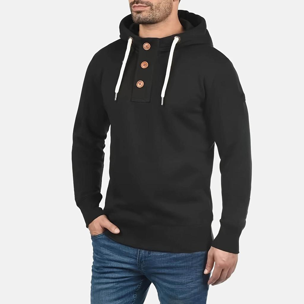 Autumn Men's Large Hooded Digital Printed Sweater New Large Basic Sweater