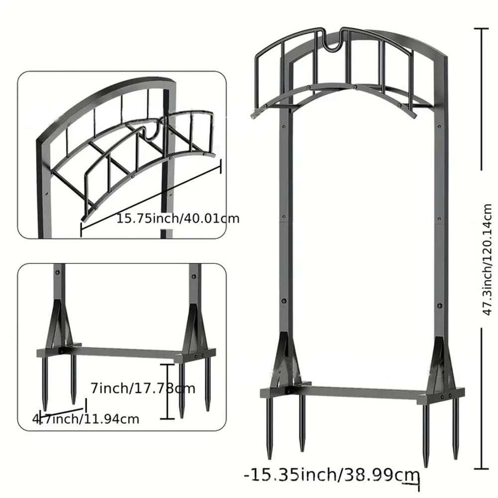

Garden Hose Storage Holder Metal Hose Stand Sturdy Freestanding Hose Hanger Detachable Reel Rack Organizer For Outside Lawn оранжевый