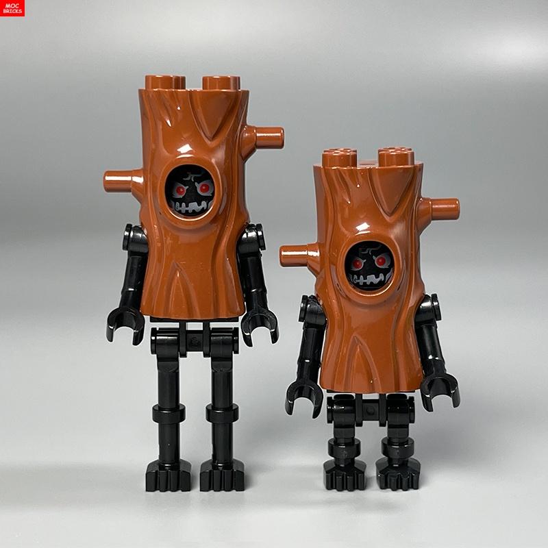 MOC Blokken Schedel Duivel Gezicht Hoofddeksel Hoofd Kostuum Boomstam 35827 DIY Speelgoed Actie Figuren Plant Bouwstenen Kinderen Cadeaus