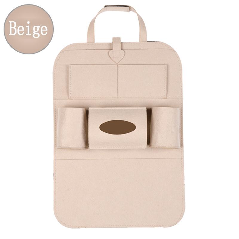 Organizer na tylne siedzenie samochodu z pudełkiem na chusteczki, uchwyt na tablet, pokrowiec ochronny do przechowywania na tylne siedzenie samochodu na podróże, wycieczki samochodowe, dla dzieci