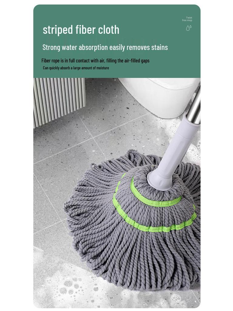 Picasso Self-Wringing Rotary Mop - Effortless, One-Wipe Clean for Your Floors