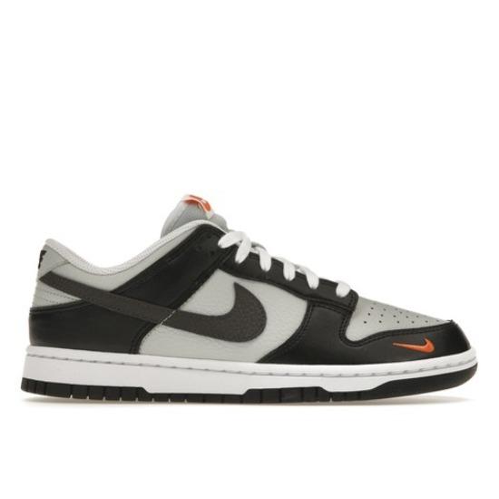Nike Dunk Low Mini Swoosh - Black Total Orange FN7808-001