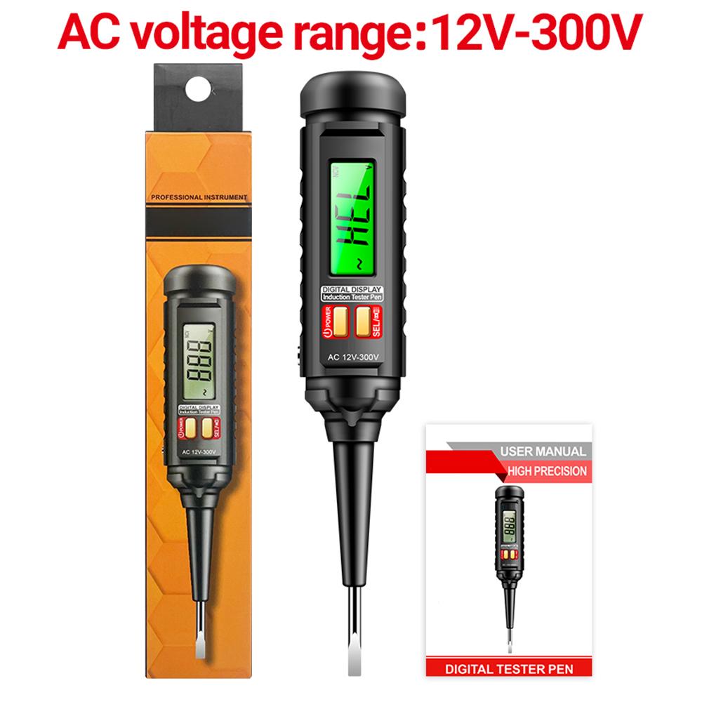 AC12-300V Non-contact Voltage Tester Pen Induction Digital Power Detector Pencil Intelligent Electric Screwdriver Probe Circuit