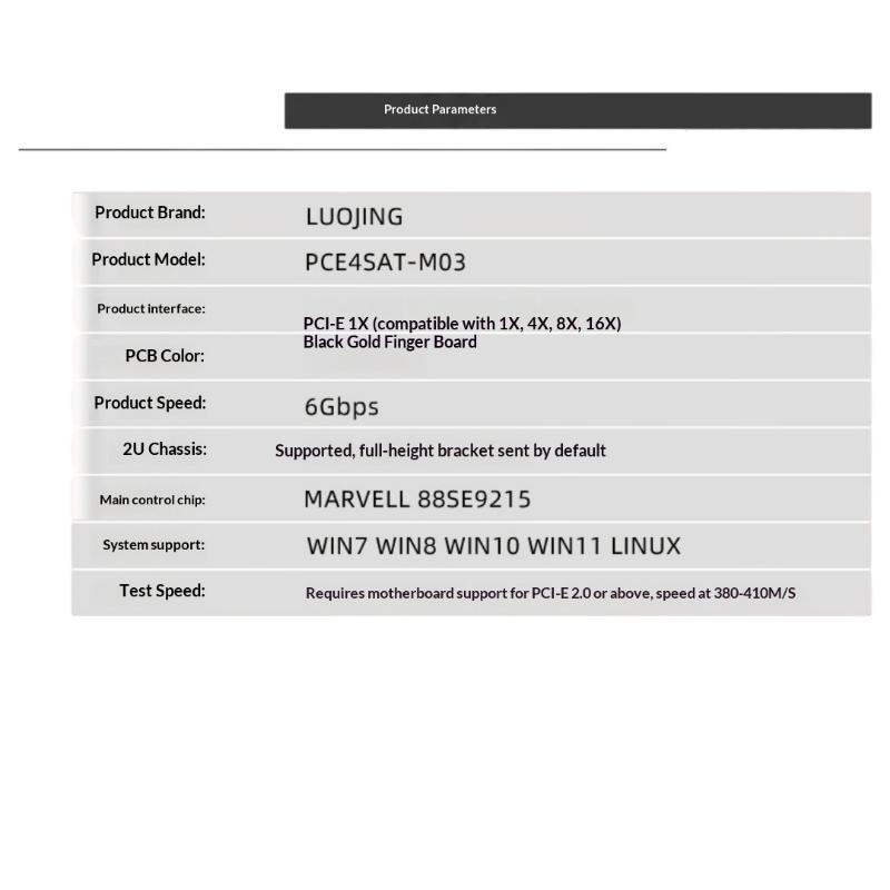 1Pcs 6Gbps Sata 3.0 To Pci-E 1X Adapter Expansion Card 4 Port Computer Card Connectors Sata Iii Pcie Card