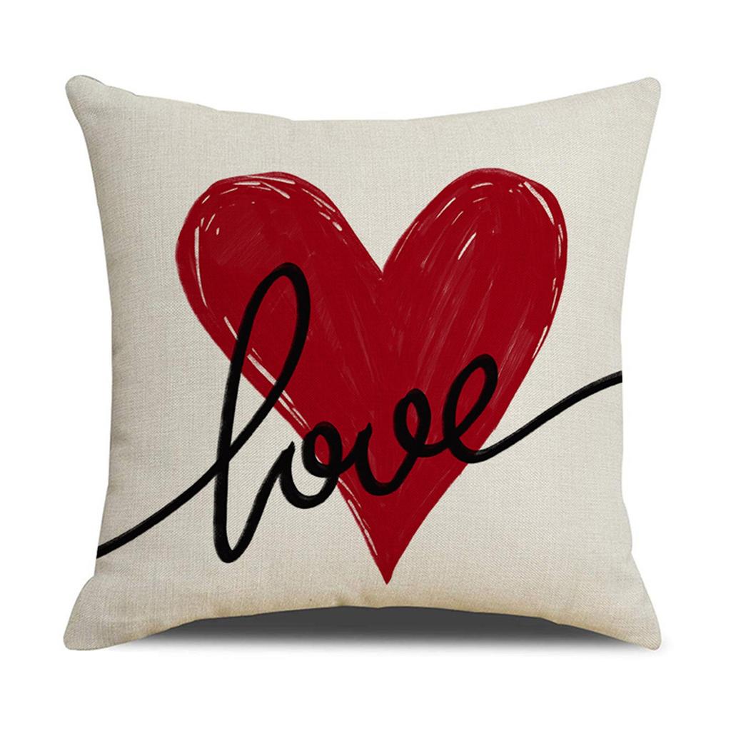 Valentines Day -ow Covers 18x18 Set Of 4 Love Heart Valentines Day Throw Pillows Decorative Cushion Cases Valentine Decorations
