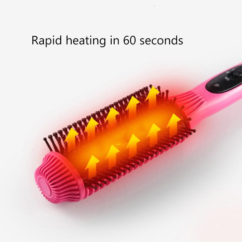 Pieptene electric de încălzire pentru îndreptat părul ondulator Salon profesional într-un pas uscat și umed doi folosind peria uscător de păr