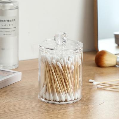 Cosmetic Cotton Ball Desktop Organizer Round Cotton Swab Toothpick Organizer Desktop Organizer