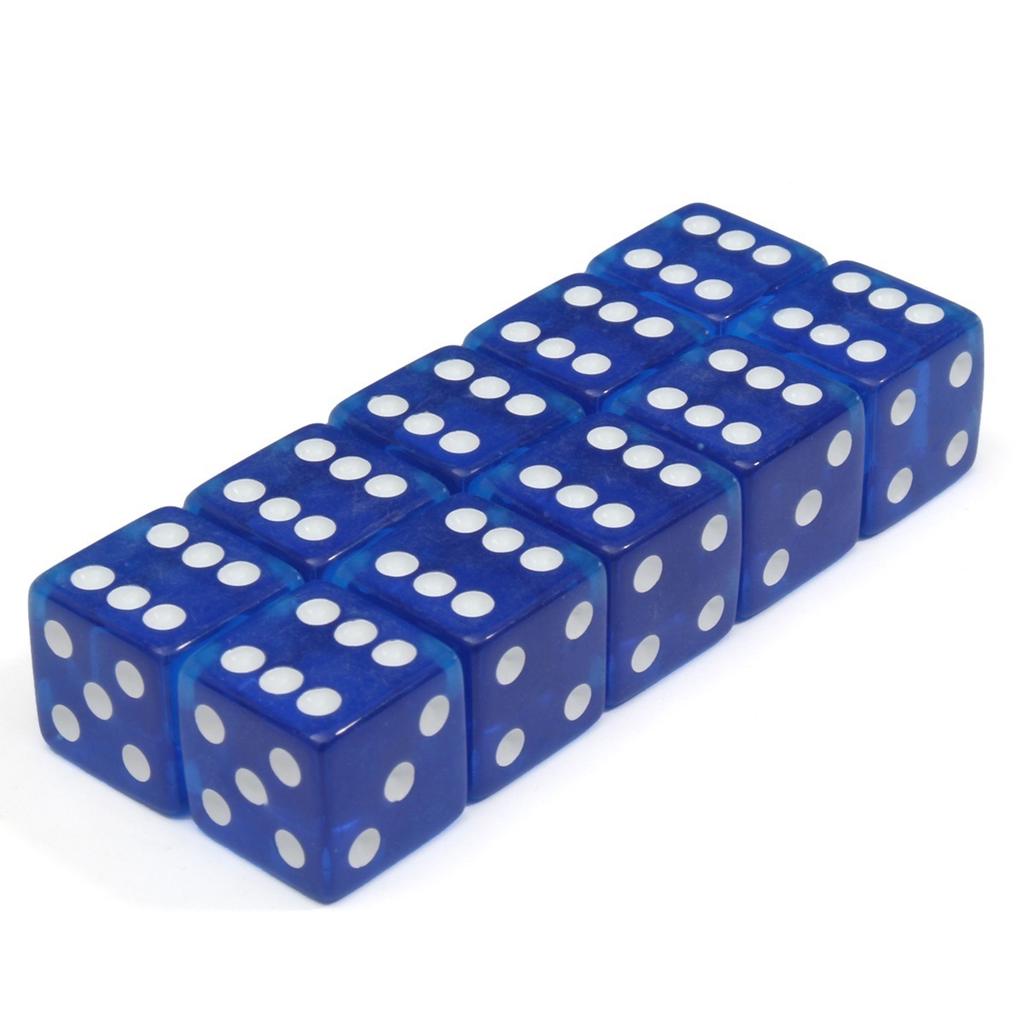 19mm D6 Six-Sided Gaming Transparent Dice 19mm D6 Six-Sided Gaming Transparent Dice