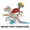 3D Printed Dragon Velociraptor Skeleton Ornament, Realistic Dragon, Fun And Trendy Printed Toy Dragon