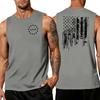 Men's Sleeveless Tank Top Casual Athletic Shirt with Independence Day Patriotic Print Round Neck Lightweight Summer Vest