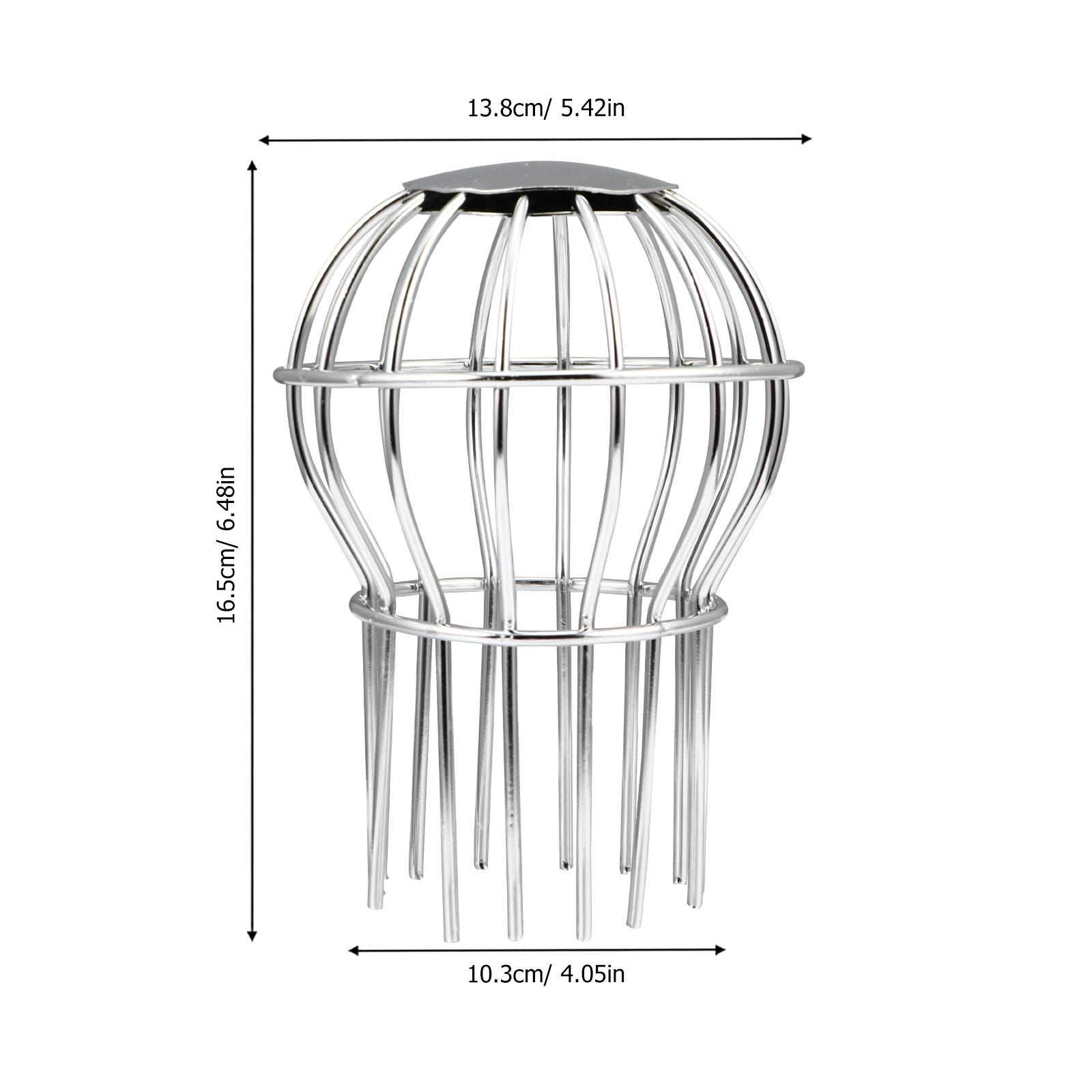 1Pcs Stainless Steel Floor Drain Cover Rooftop Sink Filter Mesh Anti-Clog Strainer Leaves Proof Drain Basket Sink Leaves Filter 10.5X7.5X4CM