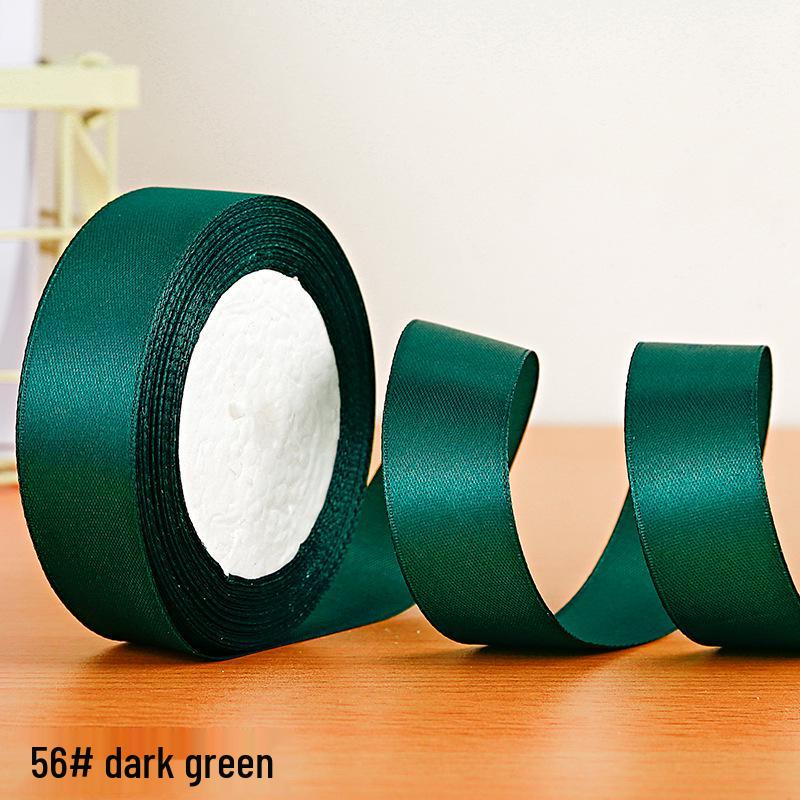 2.5cm Polyester Satin Ribbon for Gift Box and Hair Accessories