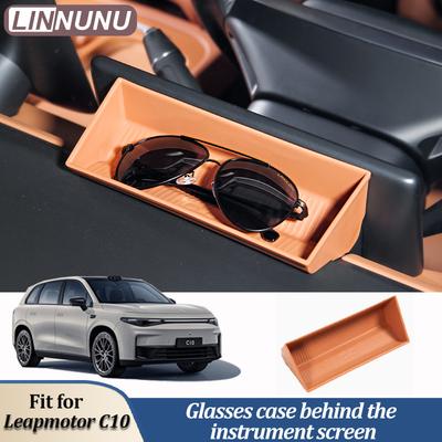 Linnunu Fit for Leapmotor C10 Car Interior Decoration Supplies Trument Screen Glasses Case Glasses Storage Box Storage Box Car Storage Box Storage