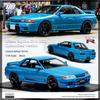 FREESTYLE MOTORHELIX Scale Nissan Skyline Customized Version Cyan Blue Finished Model MH029CB 1/18 GT-R (R32)