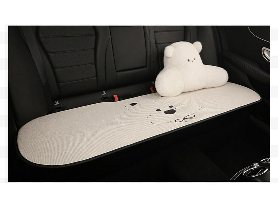 West Highland White Terrier Puppy Car Seat Cushion for MG Models (MG4, MG5, MG6, MG7, ES5) – Cute Cartoon Design for All Seasons.