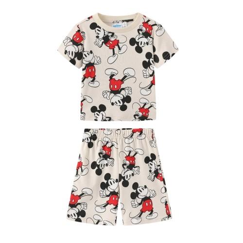Disney Set Pijama Scurtă cu Imprimeu Complet Baby Mickey Mouse