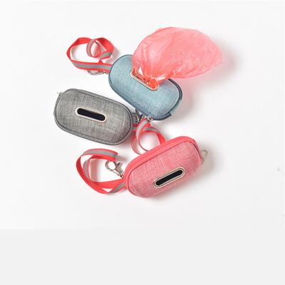 Portable Pet Poop  Bag  Dispenser Convenient Dog Poop Pick-up Bags Storage Box With Rope