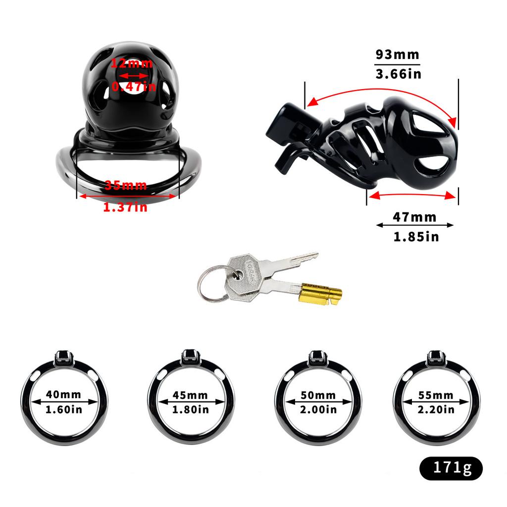 Resin CB Lock Chastity Lock Male Penis Cage Chastity Gay Sex Toys Cock Ring Urethral Chastity BDSM