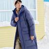Skechers Windproof Waterproof Oil-Resistant Warm Thick Durable Hooded Long Jacket Men Jackets Deep-Cobalt-Blue P424M066-02QT