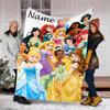 Customizable Princess Throw Blanket – Personalized Name, All-Season Cozy Snug Blanket, Machine Washable, Personalized Blanket