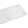 4Pcs Stainless Steel Metal Straight Brackets With Screws Repairing Mending Plate for Wood Furniture Easy To Install