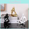 Minimalist Reading Modern Figurine Synthetic Resin Sculpture Home Decor Gift