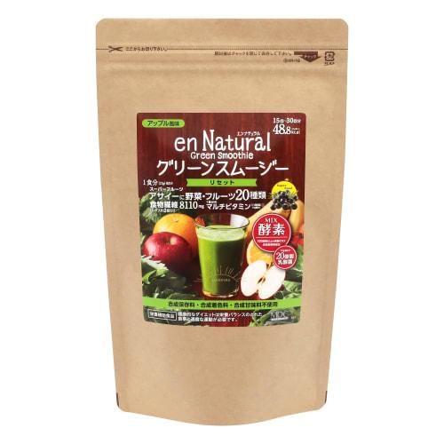 

MDC Metabolic Ennatural Green Smoothie (15-30 servings/255g) Apple Flavor (48.8kcal per serving) Powder Meal Replacement Fasting Enzymes (Dietary Fibe