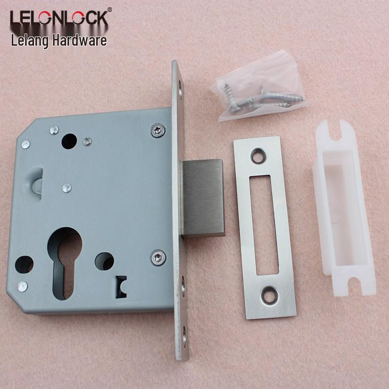 European Standard Stainless Steel 304 Fire Door Lock Body, 55mm Backset, Single Throw Bolt