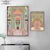 Watercolor Morocco Door Vintage Poster Corridor Architecture Art Pictures Printed Canvas Painting Picture Living Room Home Decor