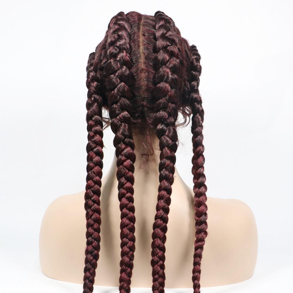 Lace Wig Hair Wig Female Long Hair Chemical Fiber Headgear Braid Wig Braid S