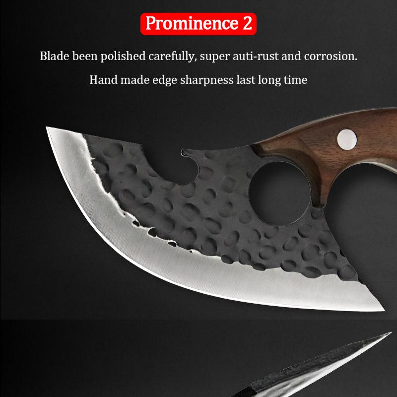 1PC Multi-function Handmade Fish Knife Household Fruit Knife Pocket Knife Portable Ring Knife Scraper Knife