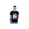 REVOLT Solid Slim Fit Men' Casual Round Neck % Cotton TShirtPhotographic Print (Tap Shoe, ) (REVSS23GRA001