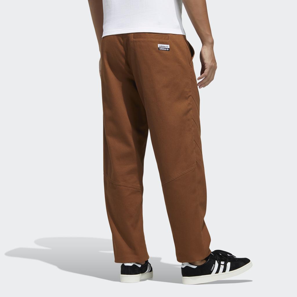 Adidas Originals Clover Ryv Wv Kalhoty s rovnými nohavicemi Sportovní oblečení Pánské Spodní díly Hnědá H07086