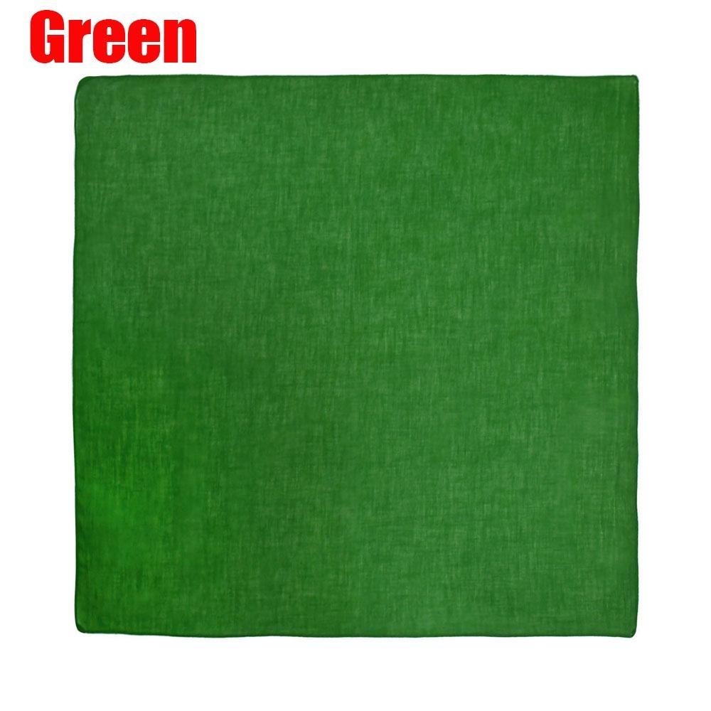 Cotton Square Neck Scarf Mixed Solid Colored Neckerchief Head Wraps Scarf Bandana Headband Scarf for Women Men Sport Outdoor