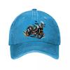 Adventure Sport Motorcycle Vector Fu  New Vintage Washed Cotton Baseball Cap Sun Hats